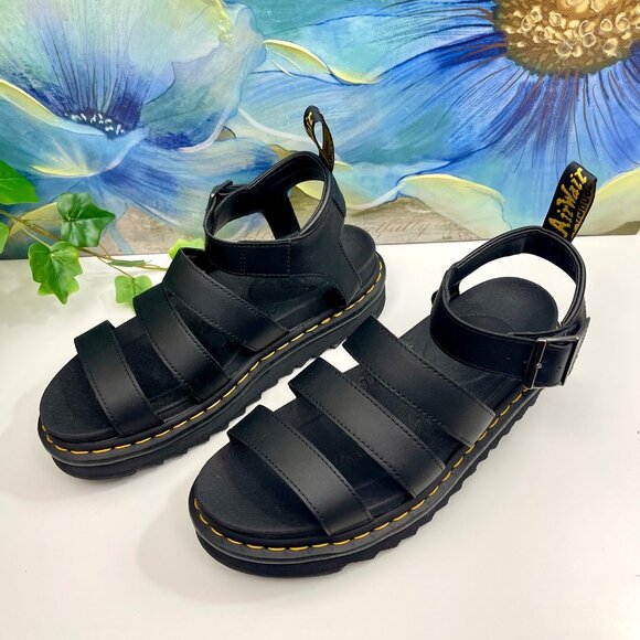 Dr. Martens Women's Blaire Platform Gladiator Sandal in Black Size 9 - Picture 7 of 12